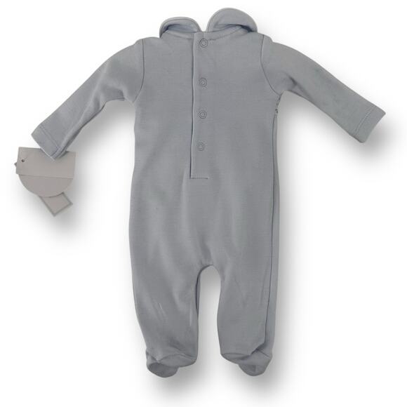 Edgehill Collection Preemie Baby Boy Coverall Lot Smocked Embroidered Dog - Picture 10 of 11